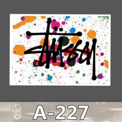 Sticker A227 Tidvatten Varumärke Parodi Stussy Pvc Folder Toon Klistermärken Vattentät Resväska Skoter