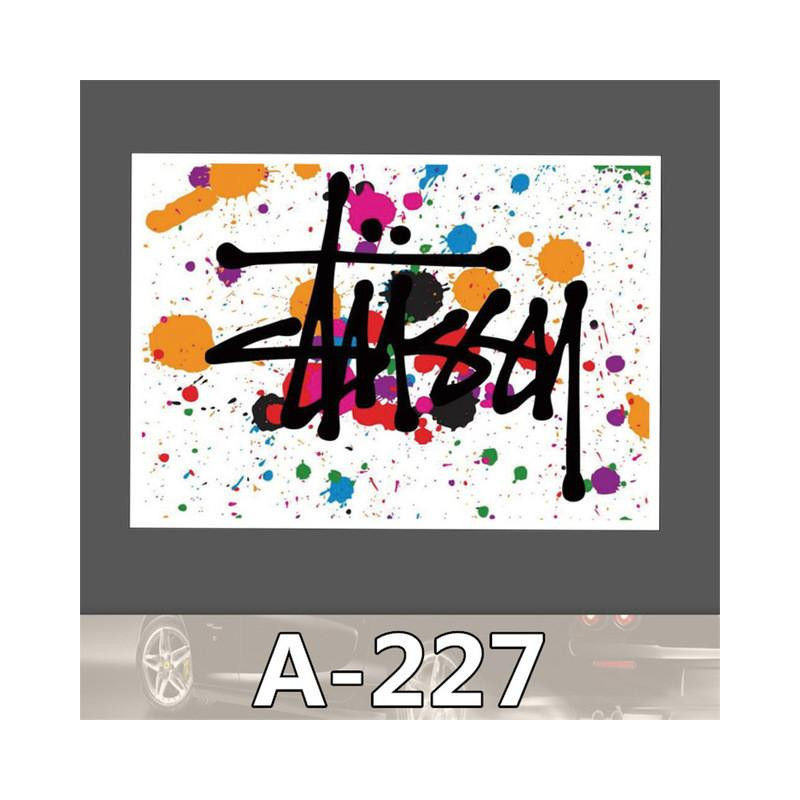Sticker A227 Tidvatten Varumärke Parodi Stussy Pvc Folder Toon Klistermärken Vattentät Resväska Skoter