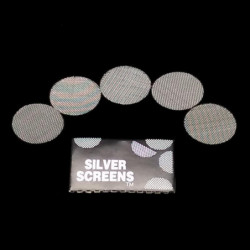 100pcs Silver Rör Skärmar För Metall Glas Trä Akryl Vatten Tobak Rör Filter Shisha Vattenpipa Sheesha