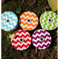 3 Pcs Stripes Vågig Rader Dricka Glas Metall Lock Murare Burk Hål Lock För Barn Parterna Födelsedag