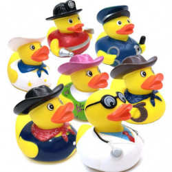 1 St Barn Plast Bad Leksaker Anka Flytande Gul Gummi Ducks Bebis Dusch Mini Badrum Leksaker Gul Dekorationer