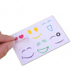 60pcs Smiley Insekt Mygga Frånstötande Klistermärken Plåster Citronella Olja