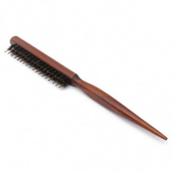 Varumärke Hög Standard Trä Hantera Naturlig Vildsvin Borst Hår Borsta Fluffig Hårkam Sering Barberare