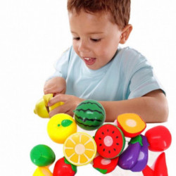 1set Skärande Frukt Grönsak Låtsas Spela Barn Unge Pedagogisk Leksak Utrustning Kat Popin Cookin Oyuncak
