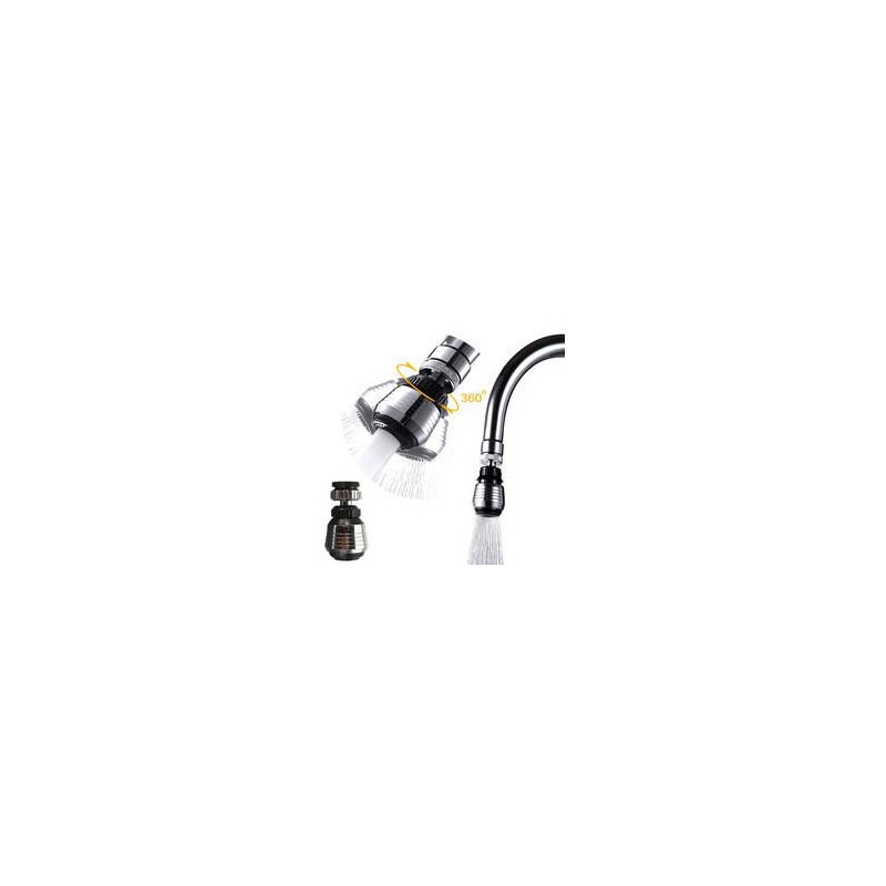 360 Grad Dusch Snurra Vatten Sparande Knacka Luftare Diffusor Kran Filtrera Connector Adapter För Kök
