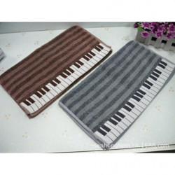 1 Bit Bomull Förtjockning Sporter Mjuk Absorberande Strand Piano Tangentbord älskande Kreativ Handduk
