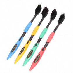 Aste 4pcs Mjuk Tandborste Bambu Träkol Nano Tandborste Ultra Mjuk Tandborstar För Oral Vård