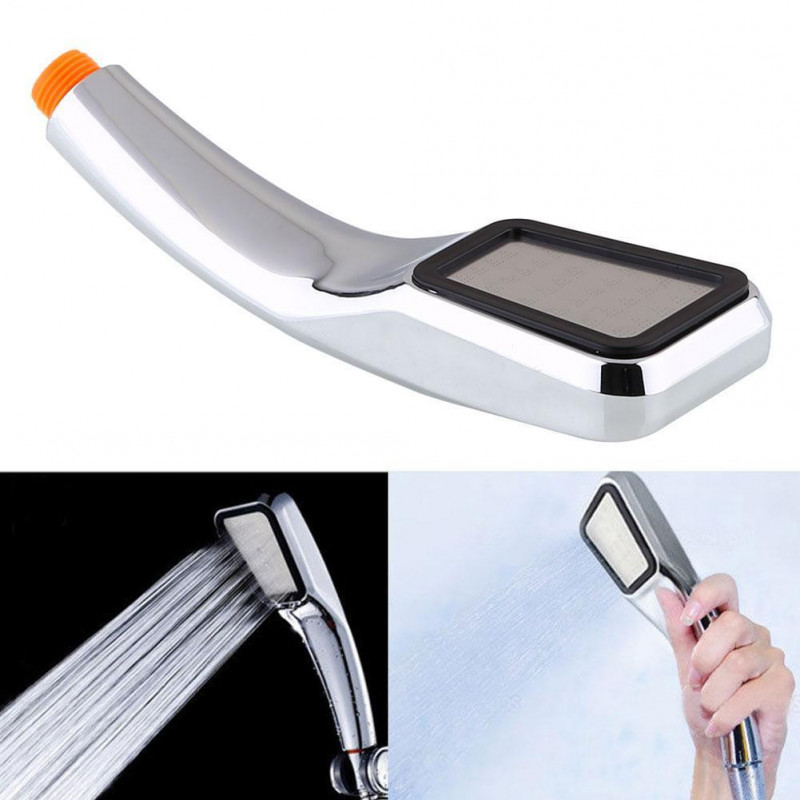 Hög Tryck Say Regn Silver Dusch Huvud Badrum Vatten Sparande Handheld