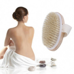 Torr Hud Kropp Naturlig Borst Borsta Mjuk Spa Borsta Bad Massager Hem Över Hela Världen Lagra