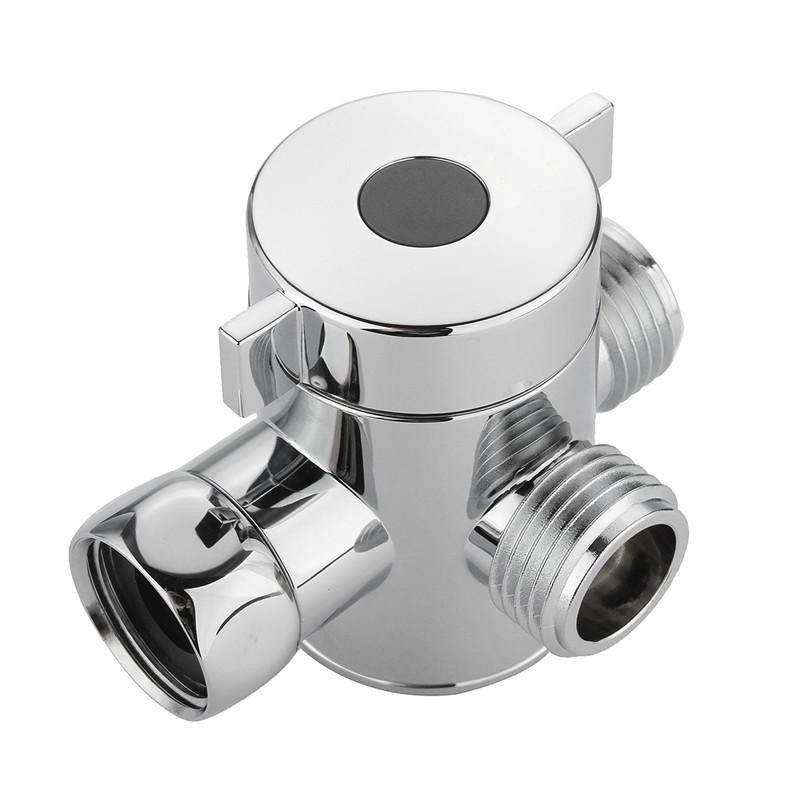 Badrum Dusch Huvud Tee Connector Tre Sätt T Adapter Ventil För Toalett Bidé Dusch Huvud Omkastare