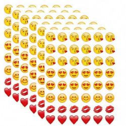 48 Dö Skära Emoji Leende Sticker För Bärbar Dator För Anteckningsbok Meddelande X Vil X Rolig X