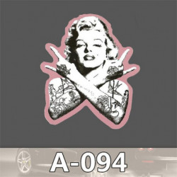 Vattentät Enda Sten Retro Monroe Amerikan Vind Gitarr Död Flyga Anteckningsbok Resa Bagage Dekal A094