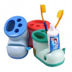 12 X 8 X 6cm Kreativ Stövlar Tand Borsta Hållare Plast Tandborste Hållare Med Tandkräm Essnings Slumpmässig