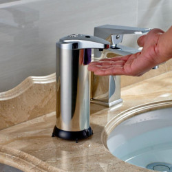 250ml Rost Stål Händer Automatisk Ir Sensor Berörings Händer Automatisk Dispenser För Flytande Tvål