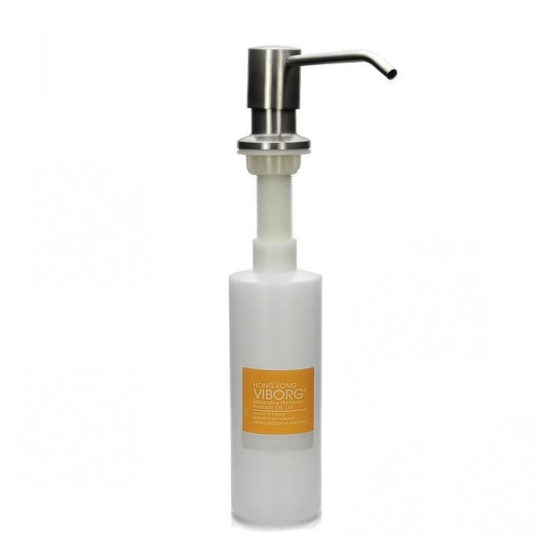 Viborg 304 Rost Stål Bly Badrum Kök Sjunka Tvål Dispenser Flytande Tvål Dispenser Satin Nickel Borstad