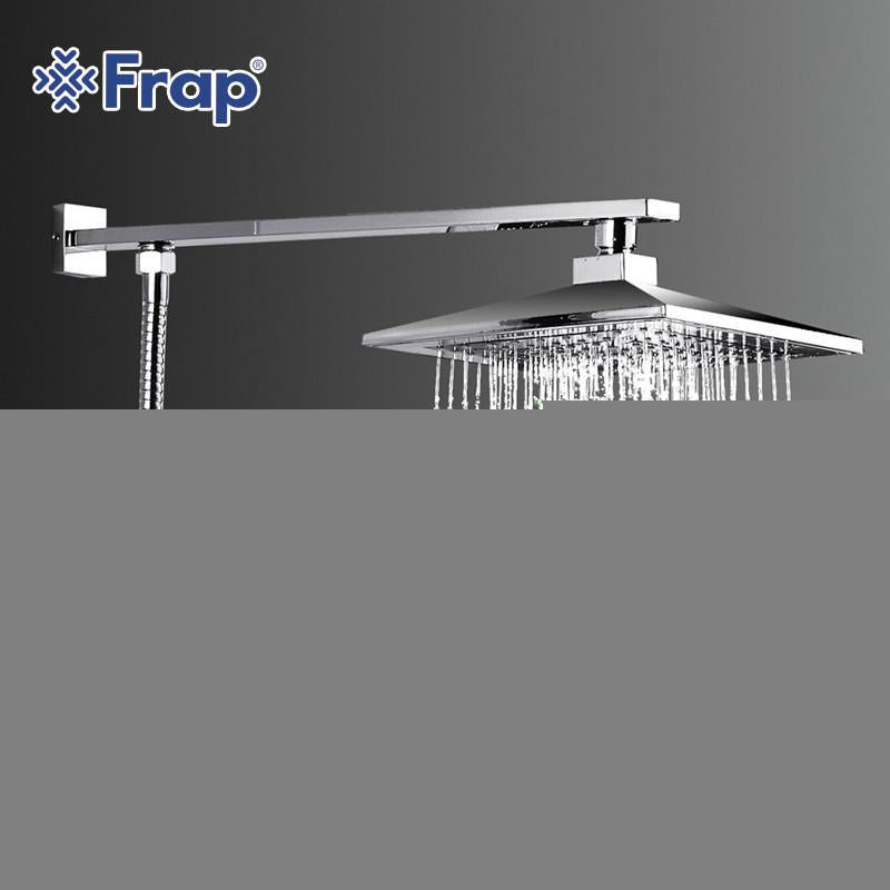 220 X 190mm Rost Stål Dusch Huvud Med ärm Topp Vatten Sparande Över Huvudet Regn Showerf2406
