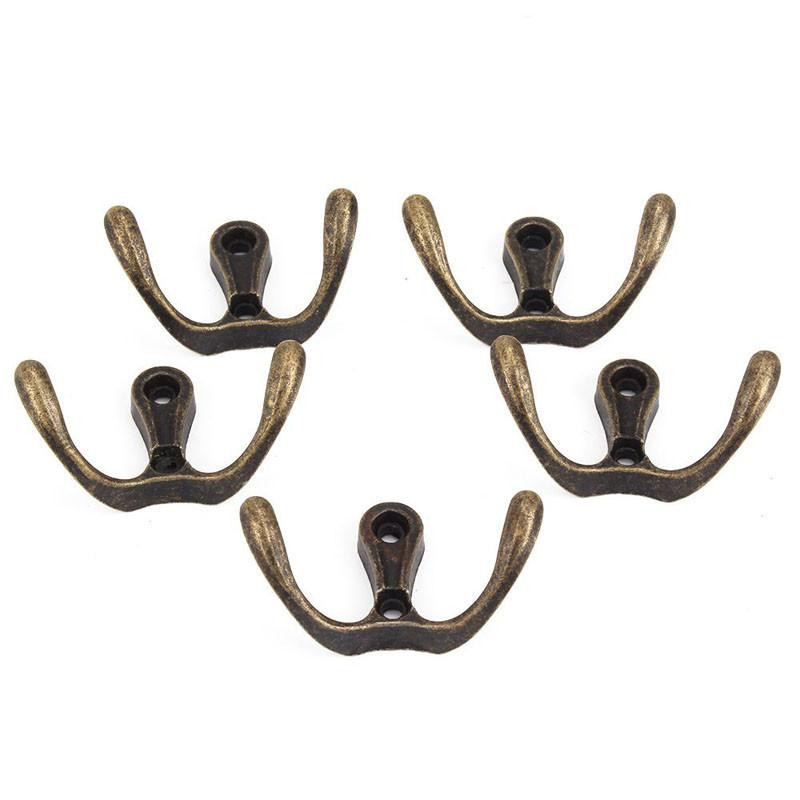5pcs Uppsättning Vägg Kläder Kuggstång Trasa Krok Vägg Krok Morgonrock Krok För Badrum Tillbehör