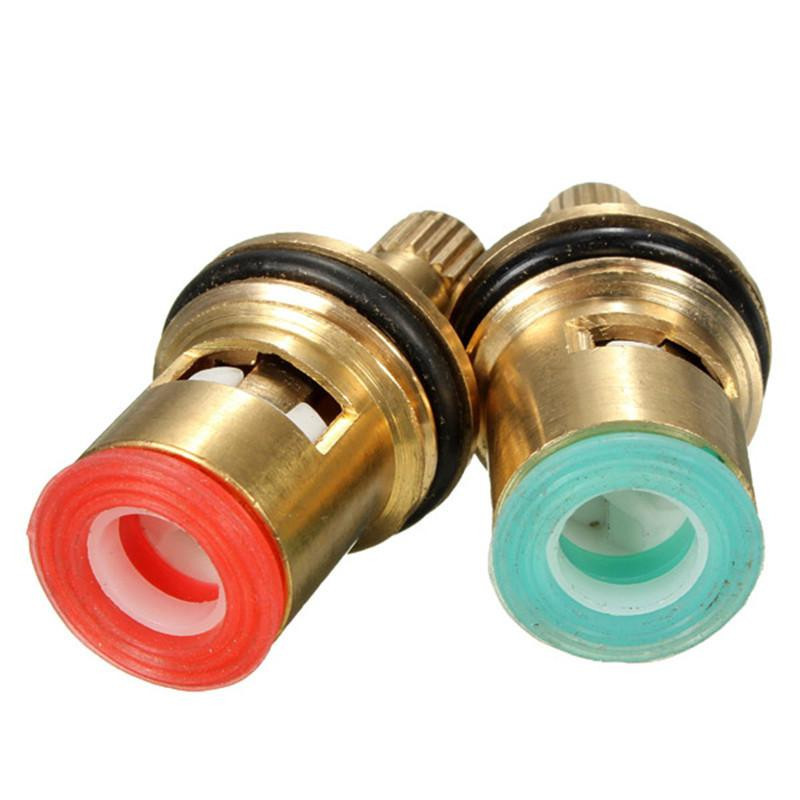 Hög Standard 2pcs 1 2 Keramisk Skiva Patron Vatten Mixer Knacka Inre Kran Ventil Fjärdedel Sväng De