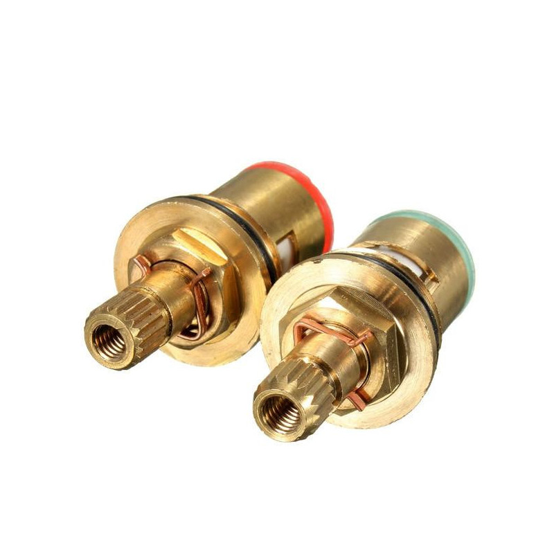 2015 Hög Standard 2pcs 1 2 Keramisk Skiva Patron Vatten Mixer Knacka Inre Kran Ventil Fjärdedel Sväng