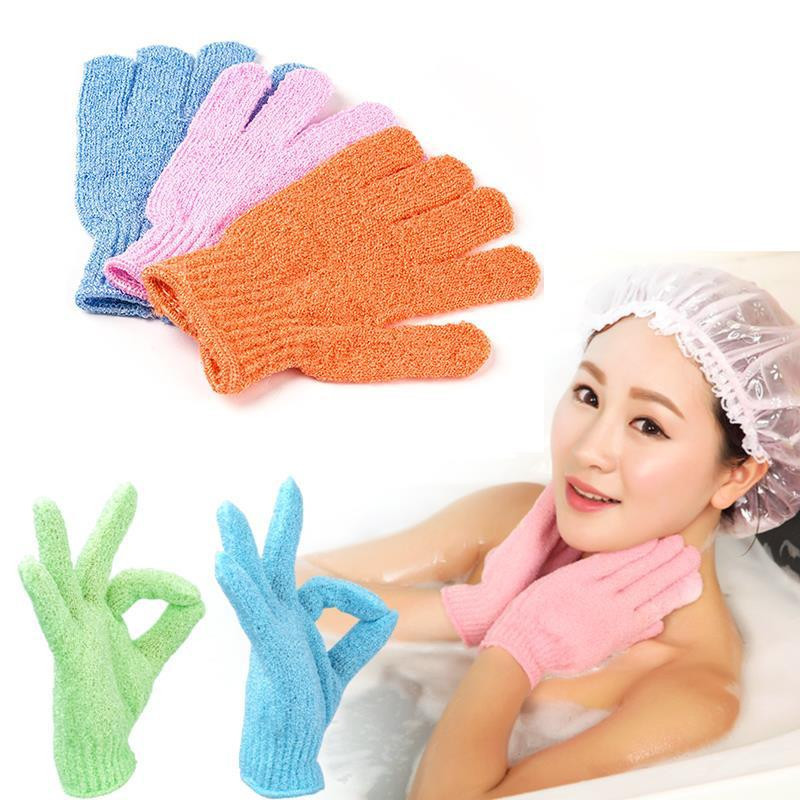 Fuktgivande Spa Badvatten Skur Bad Exfoliating Handskar För Duschande M01931