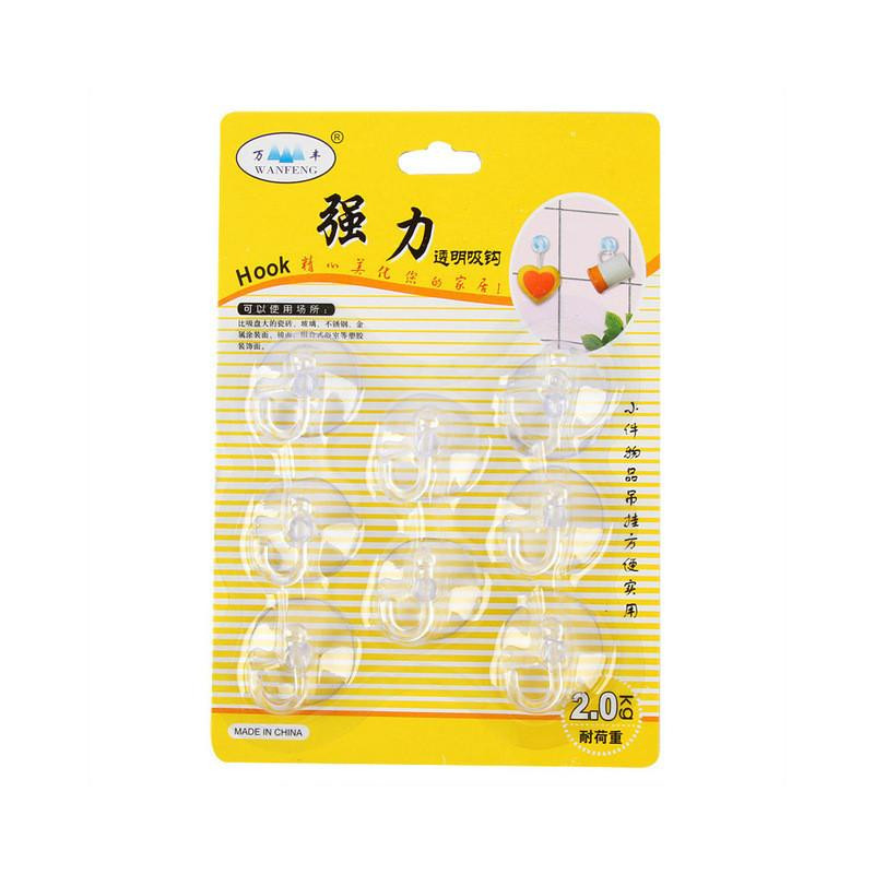 Stark Transparent Sugning Koppar Krokar 8 Lastad E8514