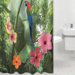 Papegoja Dusch Gardin 180 X 200cm Bad Gardin Badrum Gardiner Cortina Badrum Odukter Skön Omslag