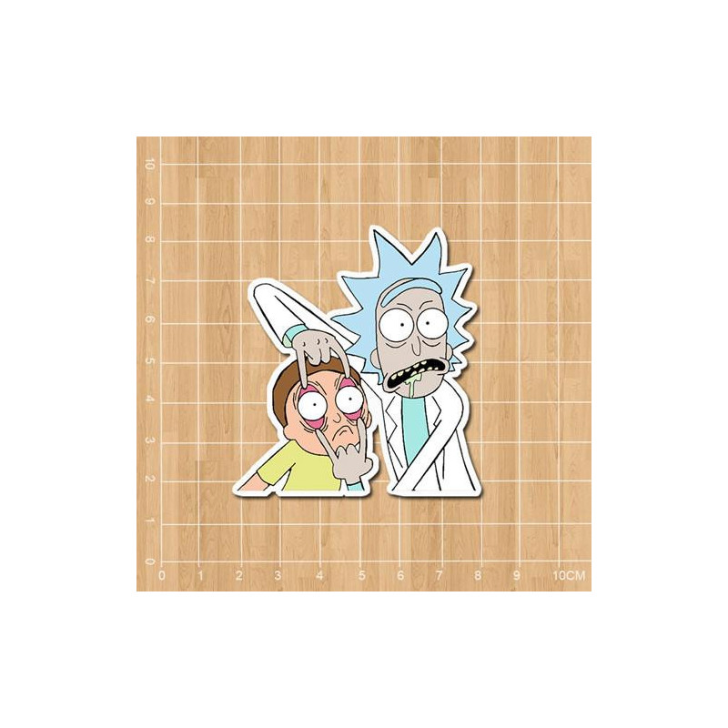 Stack Och Morty Vattentät Pvc Dekal För Barn Anteckningsbok Dagbok Dator Bärbar Dator Telefon Resväska