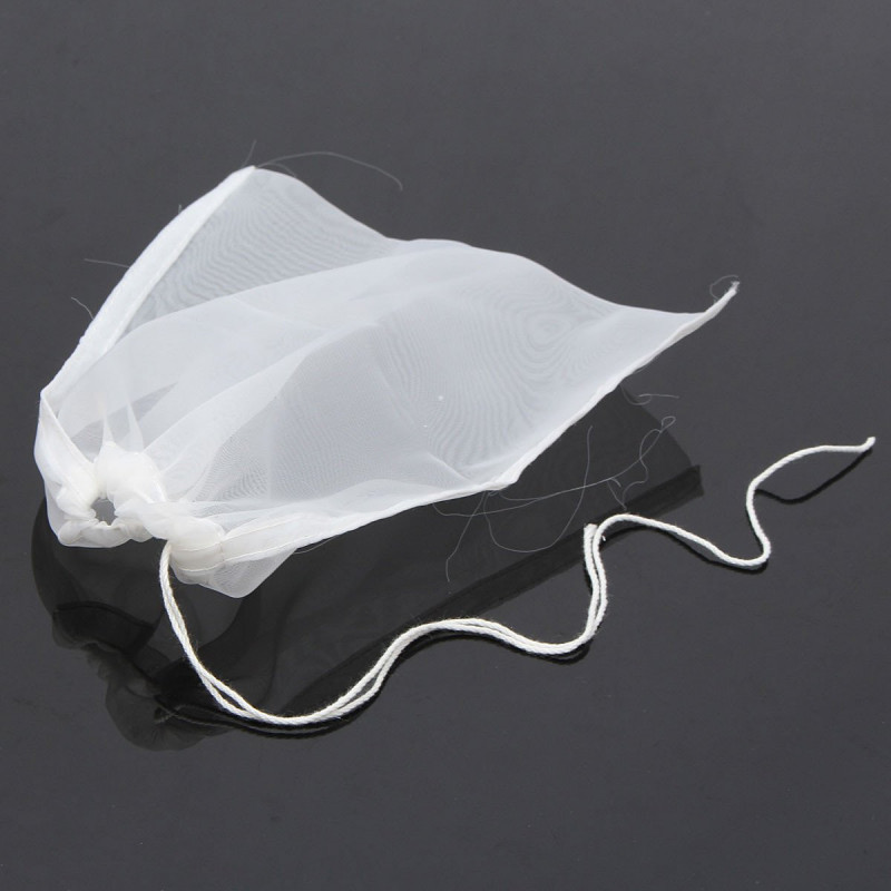 Runda Nöt Mjölk Te Frukt Juice Vin Finaste Lon Maska Netto Anstränga Ört Filtrera Väska 15 X 17cm