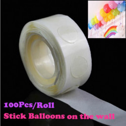 100pcs Rulla Ballonger Tillbehör Ballonger Lim Ssist Bröllop Födelsedag Ballong Klistermärken Dekoration