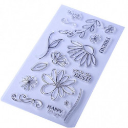 1 St Massa Transparent Stämpel Blomma För Diy Scrapbooking Kort Tillverkning Dekoration Supplies