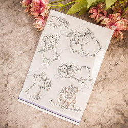 Ncraft Klar Stämplar N2117 Scrapbook Papper Hantverk Klar Stämpel Scrapbooking Gris