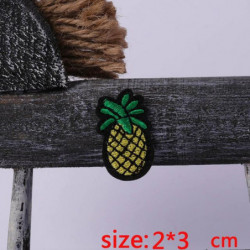 Year 1 St Ananas Små Järn På Broderade Lappa För Trasa Tecknad Serie Bricka Plagg Applikationer Diy