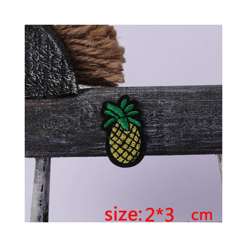 Year 1 St Ananas Små Järn På Broderade Lappa För Trasa Tecknad Serie Bricka Plagg Applikationer Diy