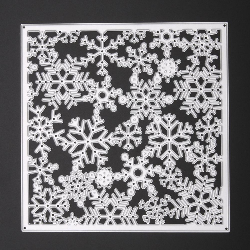 1 X Metall Snowflak Jul Skärande Dies Diy Scrapbookin Kol Stål Snö Jul Forma Hantverk Album Stencil