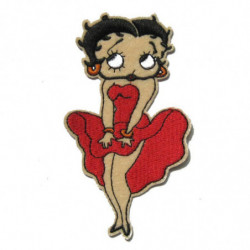 Betty Boop Sexig Lady Flicka Tecknad Serie Lappa Logotyp Järn På Broderade Applikationer Bricka Skylt