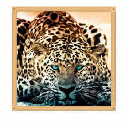 Diy 5d Broderi Målning Korsa Sy Handarbete Leopard Mosaik Hem Dekor 25cm X 25cm Y102