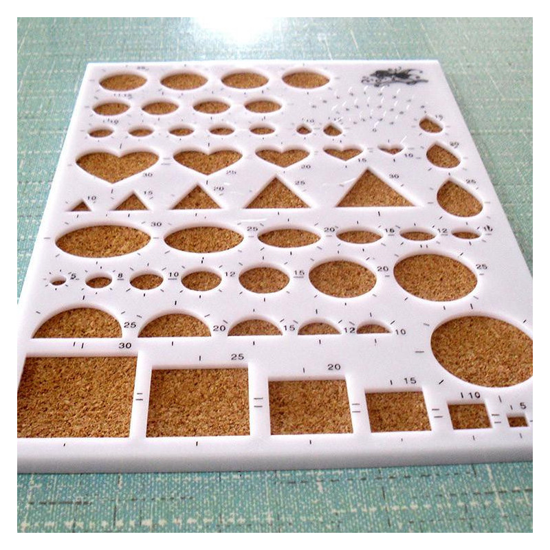 Papper Quilling Mall Forma Styrelse Papercraft Diy Crimper Konst Verktyg Scrapbooks