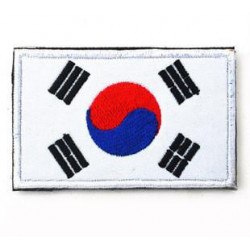 Söder Korea Flagga De Lappa 3d Klistermärken Personlighet Broderi Design Märken Anpassat För Kläder