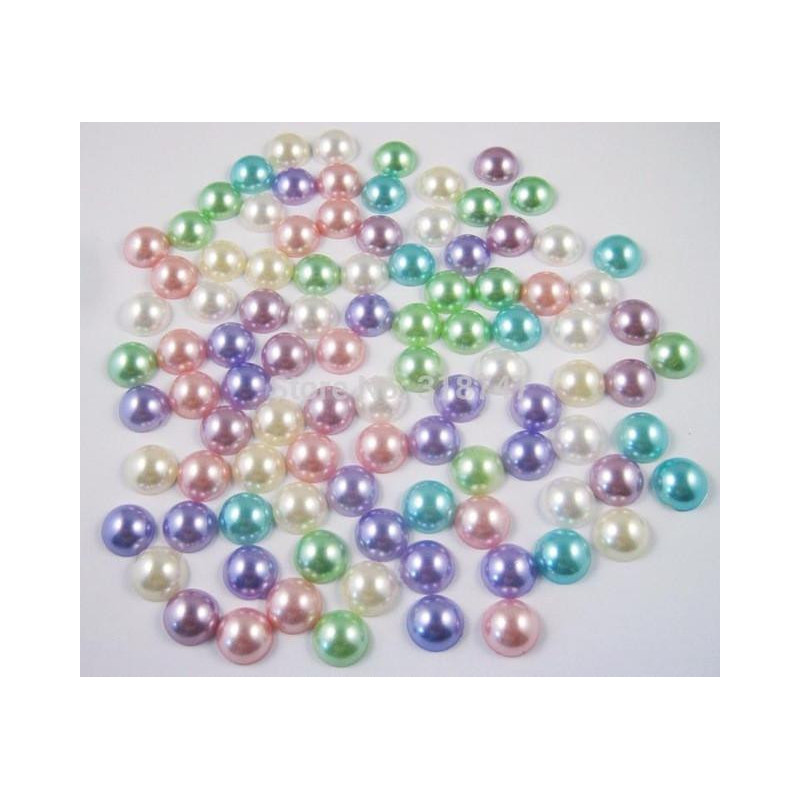 Blanda 24pcs 12mm Magmuskler Halv Runda Pearls Pärlor 15011260 12hs24