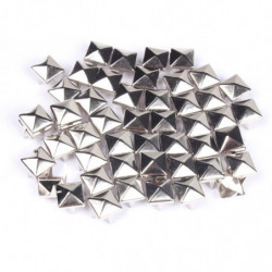 100 St Massa Plagg Nitar Sten Punk Silver Spikes Hingst Revit Trim Diy Hand Göra Kläder Skor Väska