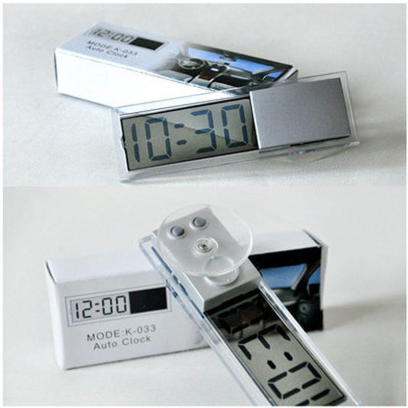 Bil Elektronisk Klocka Flytande Kristall Visa Lcd Bil Timer Digital Klocka Med Sugning Kopp