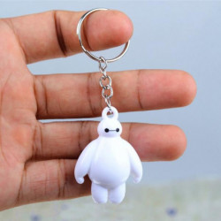 Stor Hjälte 6 Baymax Ckel Kedja 4cm Söt Mini Handling Figur Leksaker Keychain Hängsmycke Födelsedag