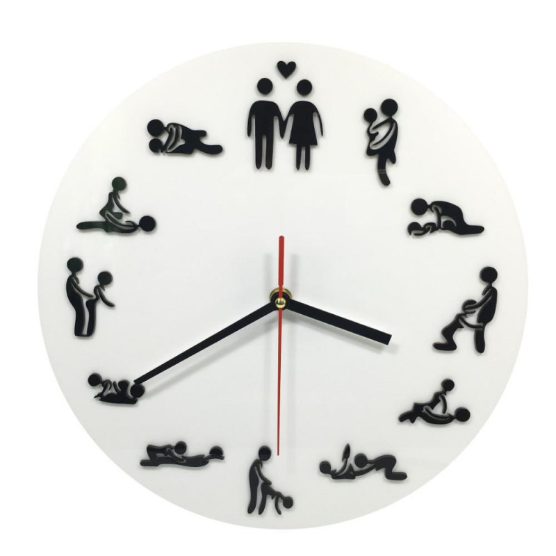 1 Del Kama Sutra Sex Placera Klocka 24 Timmar Sex Klocka Het Vägg Klocka
