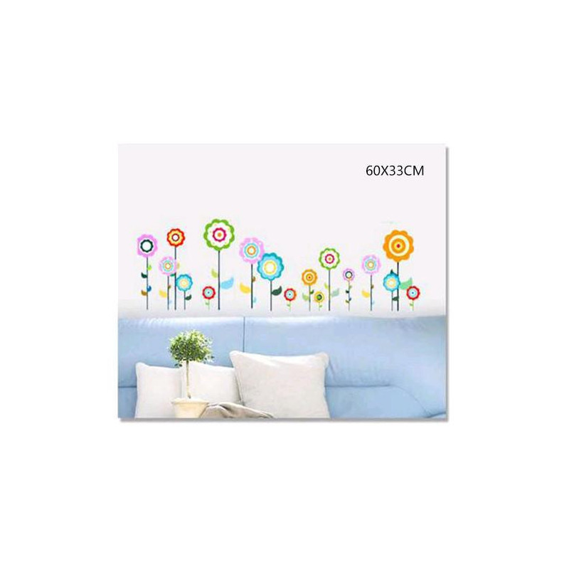 Pott Växt Blomma Fjäril Natur Härlig Fönster Handdrawing Dekal Vil Vägg Sticker Pvc Dekor Dekoration