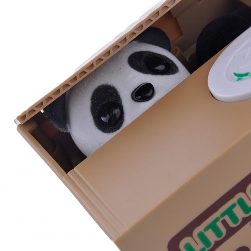 Mode Söt Automatisk Stola Mynt Nasse Bank Panda Katt Pengar Sparande Låda Sparbössa För Barn Mode