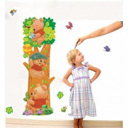 Diy Tecknad Serie Winnie De Pooh Djur Mått Av Höjd Vägg Klistermärken Barnkammare Barn Rum Hem Dekor