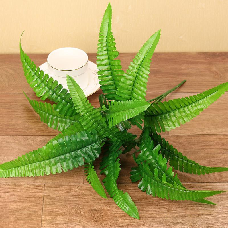 1 St Artificiell Plast Ormbunke Växt Falsk Blomma Bröllop Blomma Arrangemang Hem Dekoration