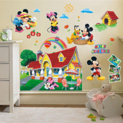 Minnie Mus Och Vänner Klubbhus 3d Vägg Sticker Vil Mural Dekal Barn Rum Dekor