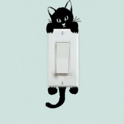 Diy Rolig Söt Katt Hund Växla Klistermärken Vägg Klistermärken Hem Dekoration Sovrum Salong Dekoration