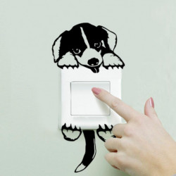 Hund Valp Beagle Mural Ljus Växla Vägg Klistermärken 3120 Rolig Vägg Konst Dekal Vil Klistermärken
